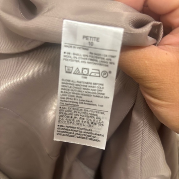 Banana Republic Herringbone Icon Blazer size 10 petite - Picture 6 of 9